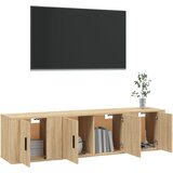  3-dijelni set TV ormarića boja hrasta sonome konstruirano drvo Smeđa | shoptok.hr