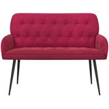  Dvosjed s metalnim nogama 2-sjedalo Vinska crvena Baršun | shoptok.hr