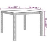  3-dijelni vrtni blagovaonski set od poliratana s jastucima bež | shoptok.hr