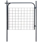 vidaXL Vrata za vrtno ograjo 100x100 cm antracitne barve, (20765989) | Shoptok.si