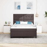  s opruga kutije Tamno smeđa 140 x 190 cm tkanina | shoptok.hr
