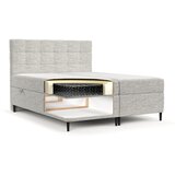Maison de Rêve Svetlo siva boxspring postelja s prostorom za shranjevanje 180x200 cm Urbaneo – | Shoptok.si
