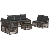  Vrtna sedežna garnitura 8 pcs Siva poli ratan, (5000272240) | Shoptok.si