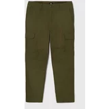 Dickies Pamučne hlače boja: zelena, cargo kroj