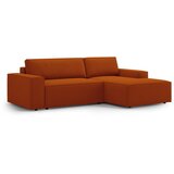 Micadoni Opečnato oranžna raztegljiva kotna sedežna garnitura (desni kot) Jodie – Home | Shoptok.si