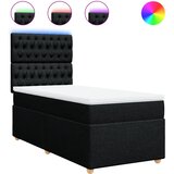  Box spring krevet s madracem crni 90x190 cm od tkanine | shoptok.hr