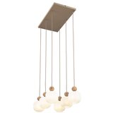  Luster BALLO na sajli, 6xE14/10W/230V, bež Slike