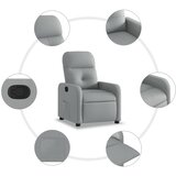  Naslonjač od tkanine svjetlosivi | shoptok.hr