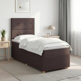  Boxspring krevet s madracem Tamno smeđa 90 x 190 cm Tkanina | shoptok.hr