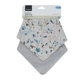 Kikka Boo podbradak Muslin 2 kom - Dreamy Fields Grey | shoptok.hr