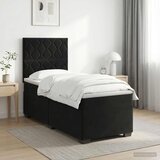  Boxspring krevet s madracem Crna 100 x 200 cm Baršun | shoptok.hr