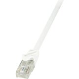 Logilink CP2031U RJ45 omrežni kabel\, Patch kabel CAT 6 U/UTP 1.00 m bela z zaščitnim zapornim zatičem 1 kos, (20419008) | Shoptok.si