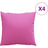  Jastuci 4 kom Ružičasti 60x60 cm Tkanina | shoptok.hr