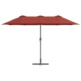  Vrtni suncobran Terakota 380 x 196 x 235 cm | shoptok.hr