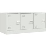 Maison Chic TV omarica - TV stojalo - Televizijska omarica bela 99x39x44 cm jeklo, (21698637) Cene