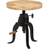  Bočni stolić od masivnog drva manga i željeza 45 x (45 - 62) cm | shoptok.hr