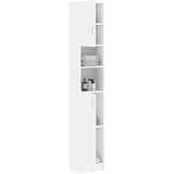  Kopalniška omarica visok sijaj bela 32x25,5x190 cm iverna pl., (20580106) | Shoptok.si
