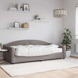  Dnevna postelja z vzmetnico taupe 100x200 cm blago, (20938108) | Shoptok.si