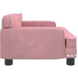  Krevet za pse ružičasti 70 x 45 x 30 cm baršunasti | shoptok.hr