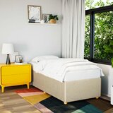 vidaXL Posteljni okvir krem 90x200 cm blago | Shoptok.si
