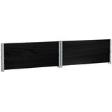  Okviri za palete 2 kom crni 100x100 cm od masivne borovine | shoptok.hr