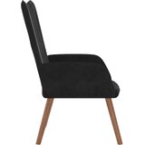  Stolica za opuštanje crna baršunasta | shoptok.hr