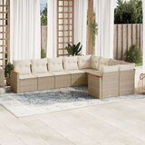  9-dijelni set vrtnih sofa s jastucima bež od poliratana | shoptok.hr