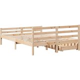 vidaXL Okvir kreveta bez madraca 140 x 190 cm od masivne borovine | shoptok.hr