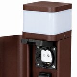 Brilagi Spoljašnja lampa sa 2 SCHUKO utičnice PILLAR 1xG9/11W/230V IP44 braon | Eponuda.com