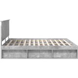  Konstrukcija postelje Beton 180 x 200 cm Masivno borovo les, (5000104176) | Shoptok.si