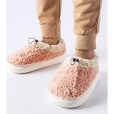 Gemre Pink warm slippers with a covered heel Aurelio Cene