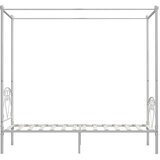  Okvir za krevet s nadstrešnicom bijeli metalni 100 x 200 cm | shoptok.hr