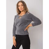 RUE PARIS Sweater-LC-SW-7033.27X-dark gray | Shoptok.si