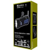 Sandberg powerbank aio 421-03 radio/zvučnik/solarni punjač/5000mAh | ePonuda.com