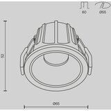 MAYTONI STROPNA SVETILKA Downlight 6,5/5,2 cm | Shoptok.si