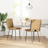 Furnova Jedilni stoli 2 kosa rjav žamet, (21928421) | Shoptok.si