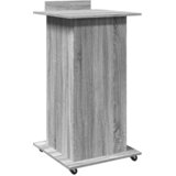  Govornica s kotačima i ladicom boja hrasta 55x55x107 cm drvena | shoptok.hr
