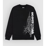 DC Side Flame Crew Sweater black Cene