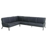SUNFUN kotna sedežna garnitura maja (d 291 x š 223 x v 76 cm, aluminij in tekstil, antracit) Cene