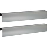 Profil za rubove vrta 2 kom. 100 x 10 x 15 cm Pocinčani čelik | shoptok.hr