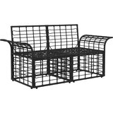  Vanjski loveseat 2 kom. 2-Broj sjedala Crna i tamno siva | shoptok.hr