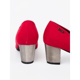GOODIN Red women's pumps on a silver heel | shoptok.hr
