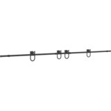 Pribor za klizna vrata 366 cm čelični crni | shoptok.hr
