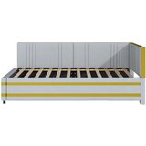 Lumor Postelja klop 90x200 cm iz žameta - z letvenim dnom - svetlo siva (brez vzmetnice), (22155835) | Shoptok.si