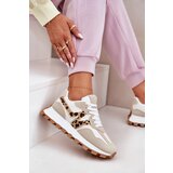 Boto Sneakers Sports Shoes Women's Leopard Beige Kalelia | shoptok.hr