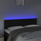  LED uzglavlje crno 144x5x78/88 cm baršunasto | Eponuda.com
