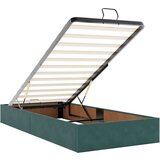  Otomanski posteljni okvir z vzmetnicami zelen 80x200cm žamet, (21653375) | Shoptok.si