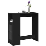 vidaXL Barski stol s držačima crni 101x40x103,5 cm konstruirano drvo Cijene