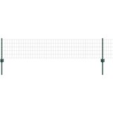 vidaXL Euro ograda s 5 U stupova Zelena 0,4x10 m Metal | shoptok.hr