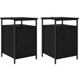  Noćni ormar 2 pcs Crni hrast 40 x 42 x 60cm Konstruirano drvo | Eponuda.com